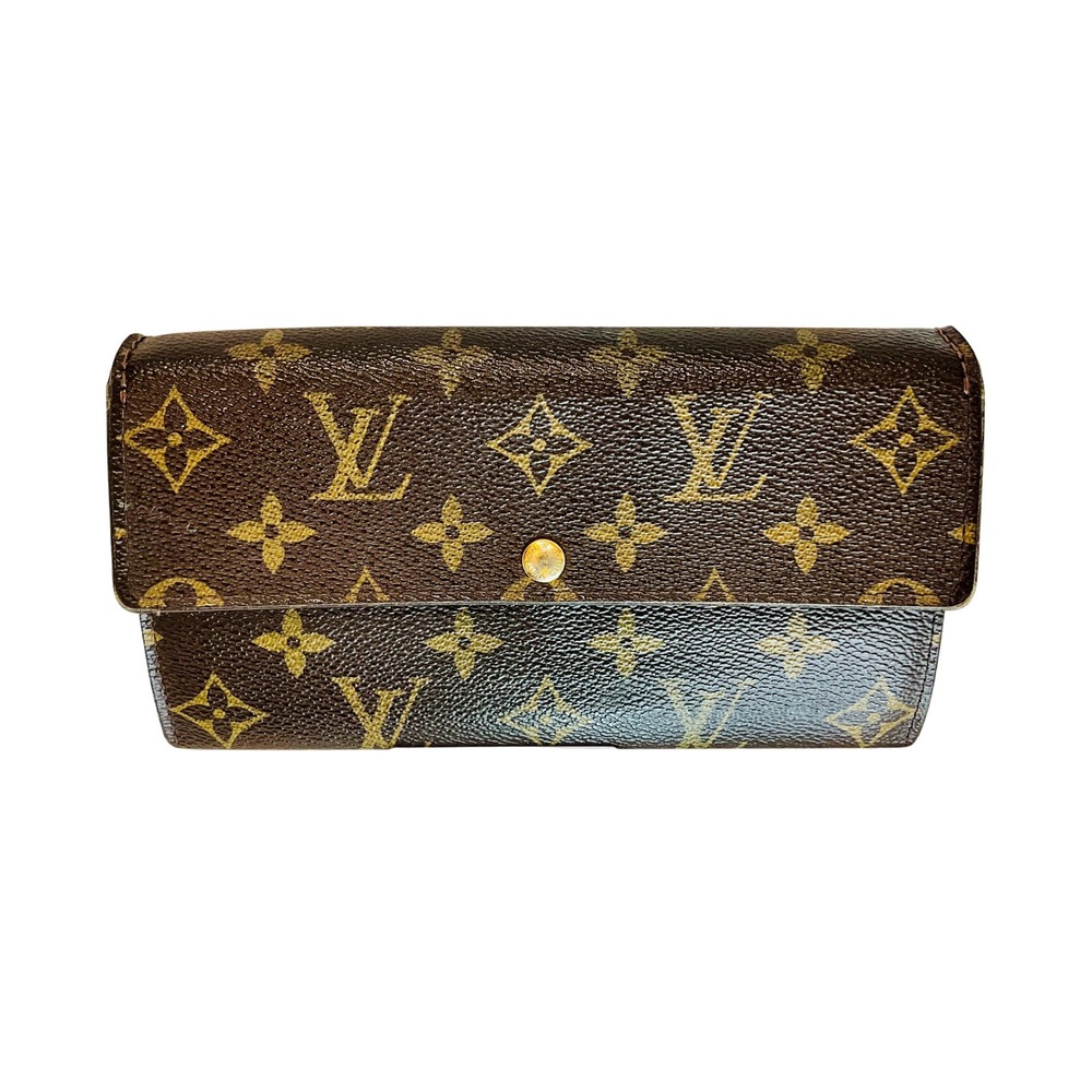 Louis Vuitton Brown and Gold Monogram Wallet